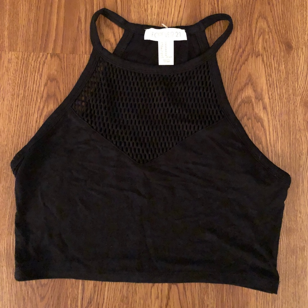 Forever 21 Black Crop Top